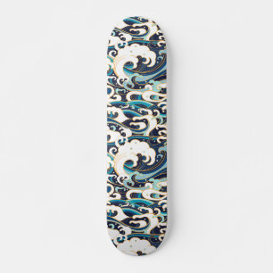 Asiatische Welle im japanischen Stil Skateboard