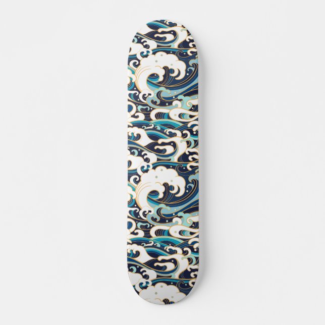 Asiatische Welle im japanischen Stil Skateboard (Vorne)