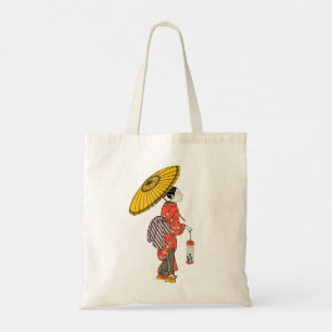 Asiatische Woman Tote Tag Tragetasche