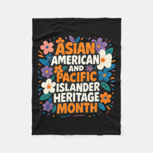 Asiatischer Amerikanischer Pazifikinsulaner-Erbe M Fleecedecke