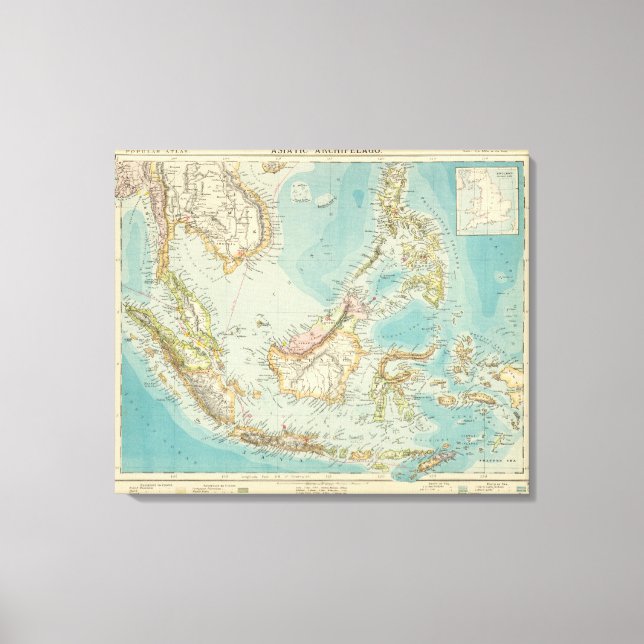 Asiatischer Archipel 2 Leinwanddruck (Vorderseite)