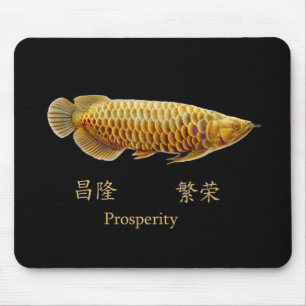 Asiatischer Arowana Fisch-Wohlstand Mousepad