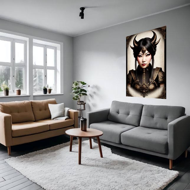 Asiatischer Dämonenlord | AI Art Poster (Von Creator hochgeladen)