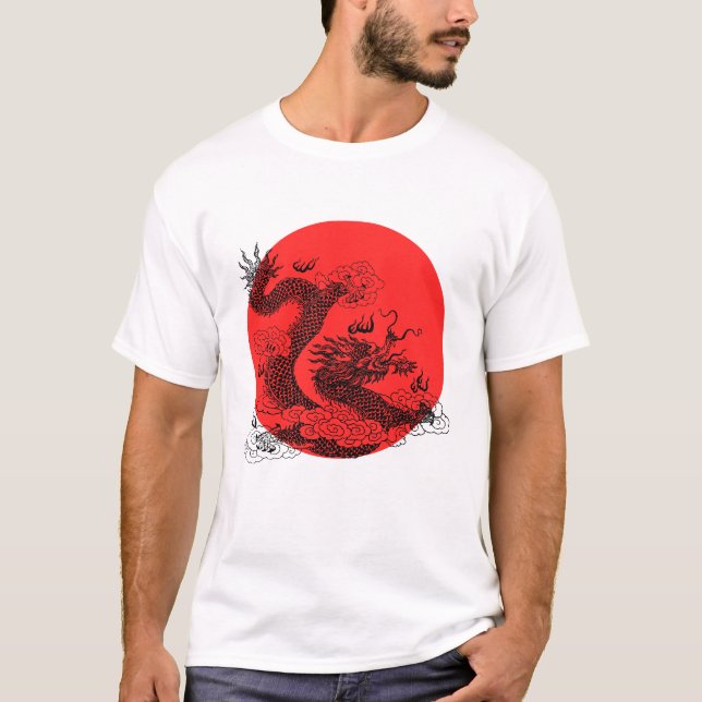 Asiatischer Drache T-Shirt (Vorderseite)