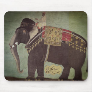 Asiatischer Elefant-Jade-Grün Mousepad
