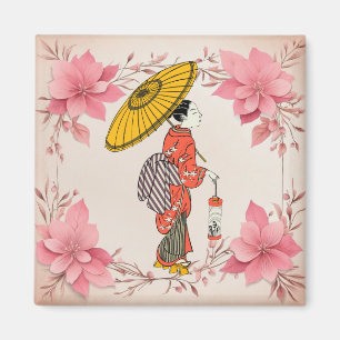 Asiatischer Frauenmagnet Magnet