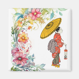 Asiatischer Frauenmagnet Magnet