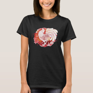 Asiatischer Hahn Chinesischer Zodiak Fancy Roter H T-Shirt