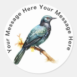 Asiatischer Koel Runder Aufkleber