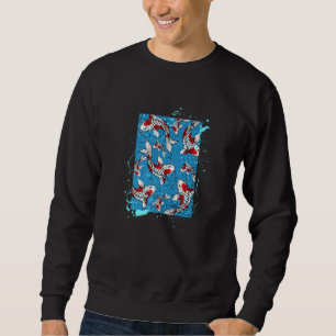 Asiatischer Koi-Fisch im Water-Koi-Teich Sweatshirt
