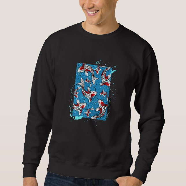 Asiatischer Koi-Fisch im Water-Koi-Teich Sweatshirt (Vorderseite)
