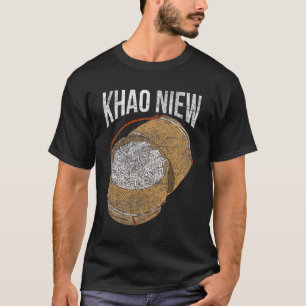 Asiatischer Laos Thai Food Khao Niew Stickreifen T-Shirt