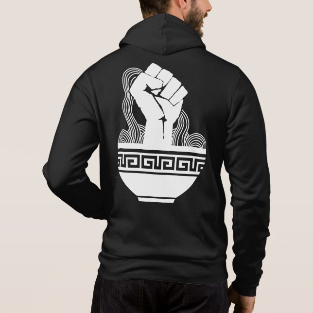 Asiatischer Nudelsuppenentwurf | Ramen Lovers Hoodie (Rückseite)