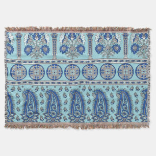 Asiatischer Paisley-Rand: Traditionelles Design. Decke