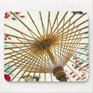 asiatischer Papierregenschirm Mousepad