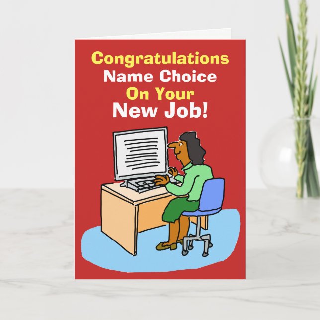 Asiatischer Sekretär oder Persönlicher Assistent.  Karte (Vorderseite)