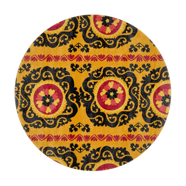 Asiatischer Teppich Suzanne: Traditionelle Sticker Schneidebrett (Vorderseite)