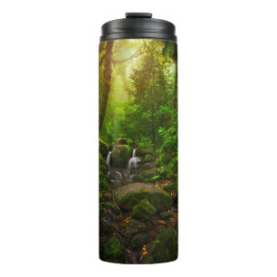 Asiatischer tropischer Regenwald-Dschungel,Boden,A Thermosbecher