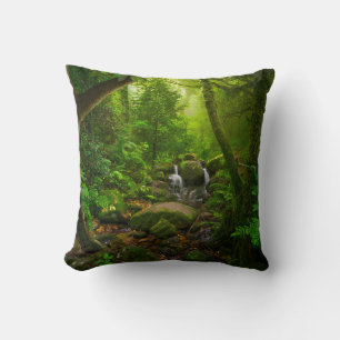 Asiatischer tropischer Regenwald-Dschungel,Wald,Um Kissen