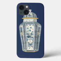 Asiatischer Urner in Blau und Weiß