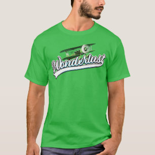 asiatischer Vintager Stil erforschen T-Shirt