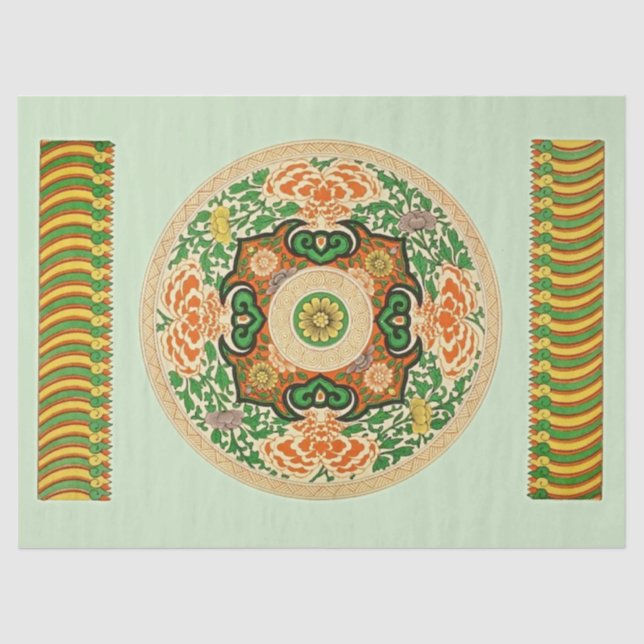 Asiatisches Design #1 - Tissue Paper Seidenpapier (Vorderseite)