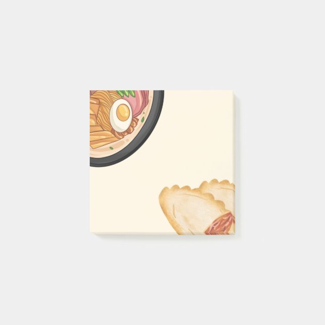 Asiatisches Essen 17 Klebezettel Post-it Klebezettel (Vorderseite)