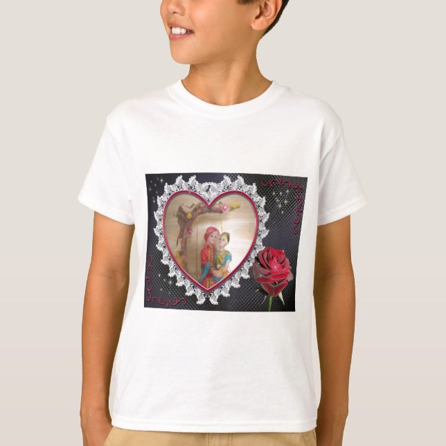 Asiatisches Hochzeitskaffee zum Heart Swing Art Pr T-Shirt (Vorderseite)