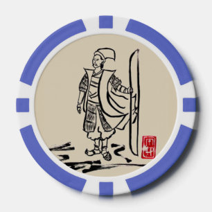Asiatisches inspiriertes spielendes Zeichen Pokerchips