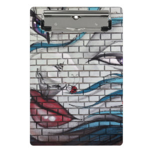 Asiatisches Mädchen Graffiti Mini Klemmbrett
