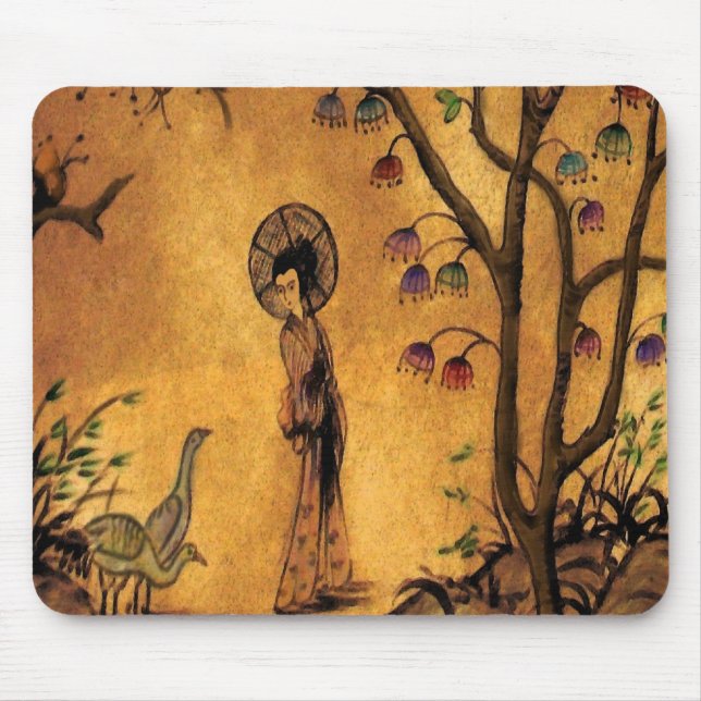 Asiatisches Mädchen ~ Mousepad (Vorne)