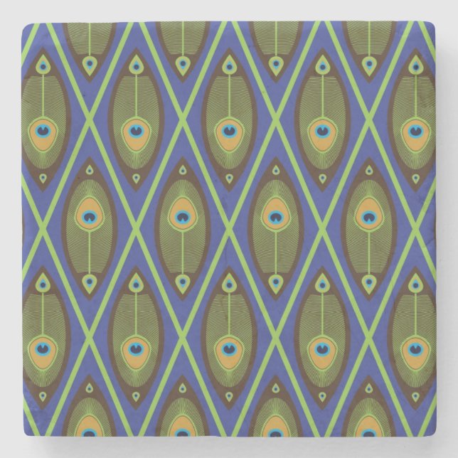 Asiatisches Muster Steinuntersetzer (Vorderseite)