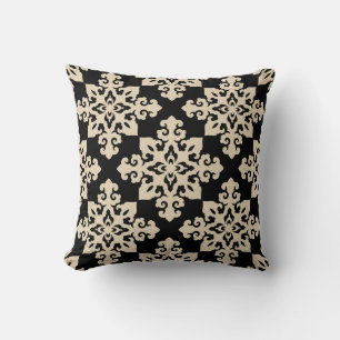 Asiatisches ornamentales Motiv geometrisches Muste Kissen