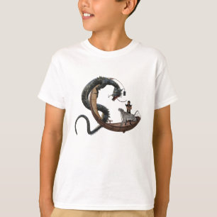 Asiatisches Östliches Drachen Fantasy Boot Tiger T-Shirt