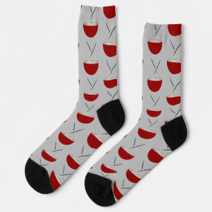 Asiatisches Reisschüssel-Muster Socken
