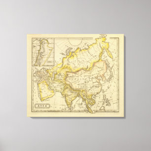Asien 12 leinwanddruck