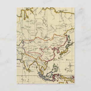 Asien 15 postkarte