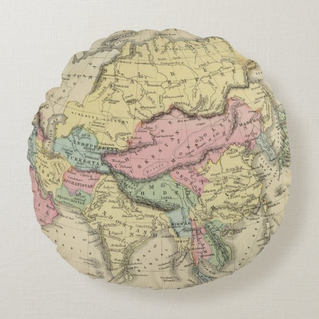 Asien 15 rundes kissen (Vorderseite)