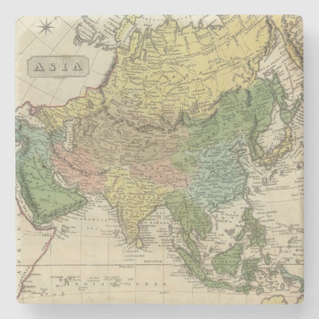 Asien 17 steinuntersetzer (Vorderseite)