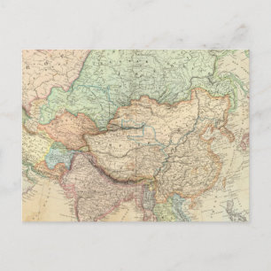 Asien 25 postkarte