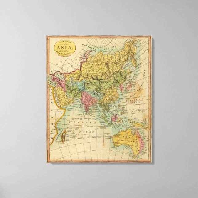 Asien 2 leinwanddruck (Vorderseite)