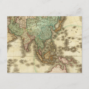 Asien 32 postkarte
