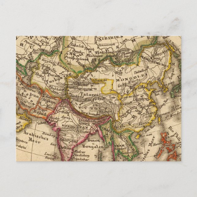 Asien 3 postkarte (Vorderseite)