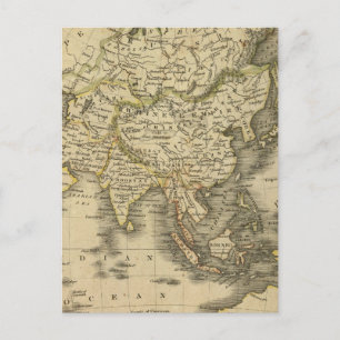 Asien 3 postkarte