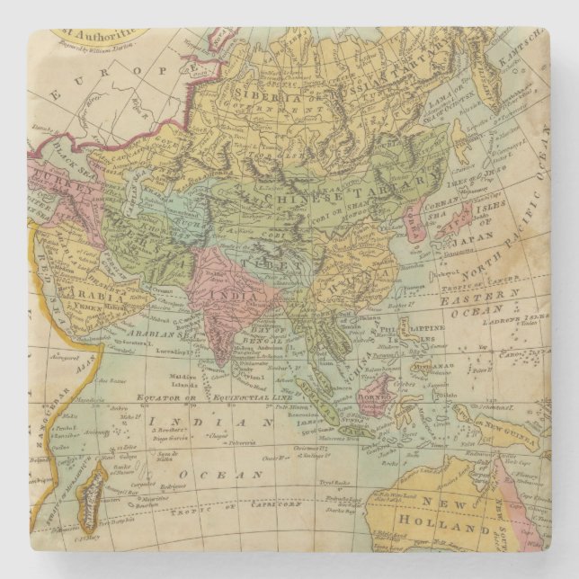 Asien 4 steinuntersetzer (Vorderseite)