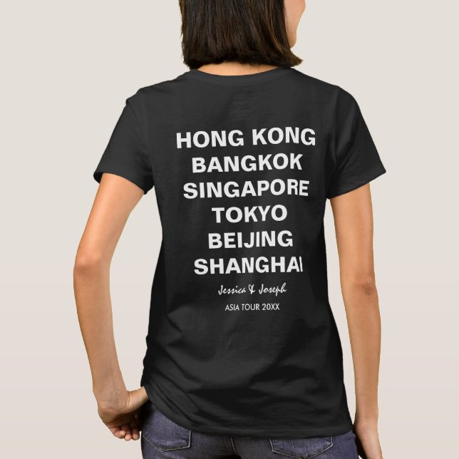 Asien-Ausflug Hong Kong, Peking, Bangkok T-Shirt (Rückseite)
