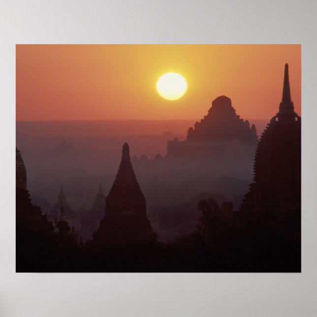 Asien, Birma, (Myanmar), Heide (Bagan) Der Tempel Poster (Vorne)