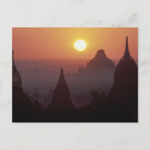 Asien, Birma, (Myanmar), Heide (Bagan) Der Tempel Postkarte
