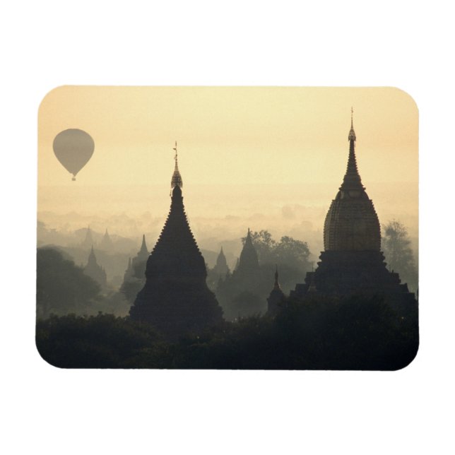 Asien, Birma, (Myanmar), Heide (Bagan) Heiße Luft Magnet (Horizontal)