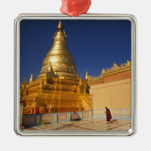 Asien, Burma (Myanmar) Mandalay, Sagaing-Hügel: Silbernes Ornament